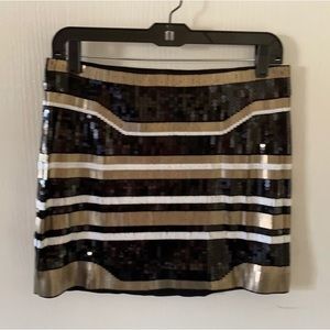 Express sequin mini skirt small NWT